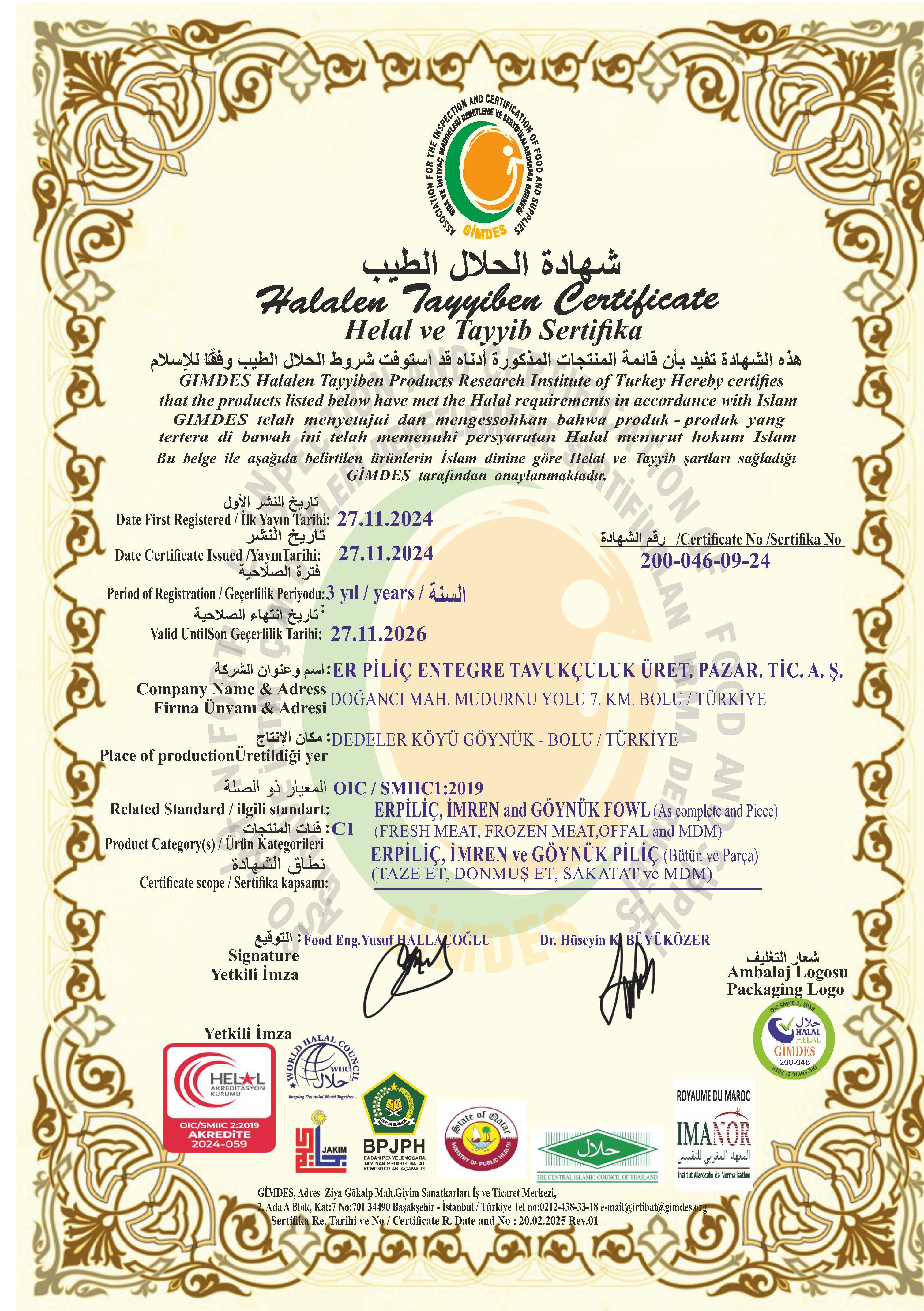 ERPİLİÇ  GÖYNÜK-9-HKO-2026